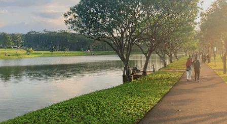 Tempat Wisata Jogging di Danau BSB