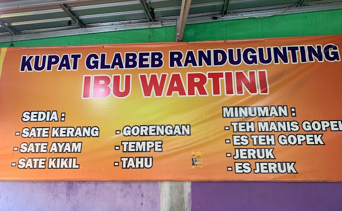 8 Rekomendasi Tempat Makan Kupat Glabed Tegal - 2. Kupat Glabed Ibu Wartini 