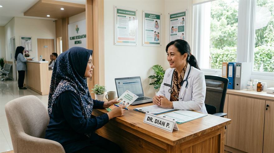 Pasien menjalani sesi pemulihan fisik dan mobilitas dengan bantuan alat kesehatan pendukung